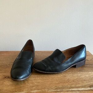 Madewell Frances loafers skimmer black leather shoes